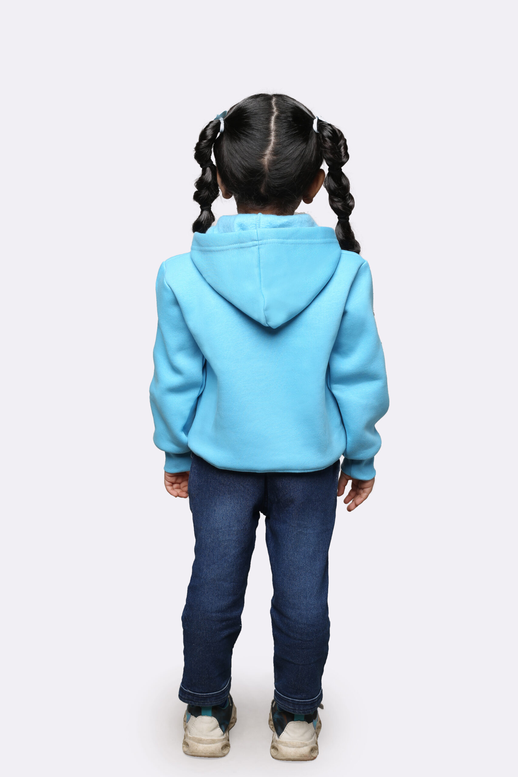 auto draft Kids Sky Blue Printed Hoodie – Winter Wear