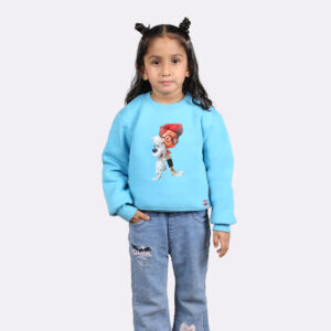 kids sky blue winter sweatshirt